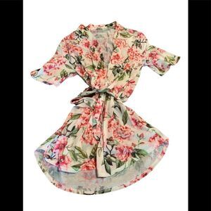Show Me Your Mumu Pink Floral Robe One Size